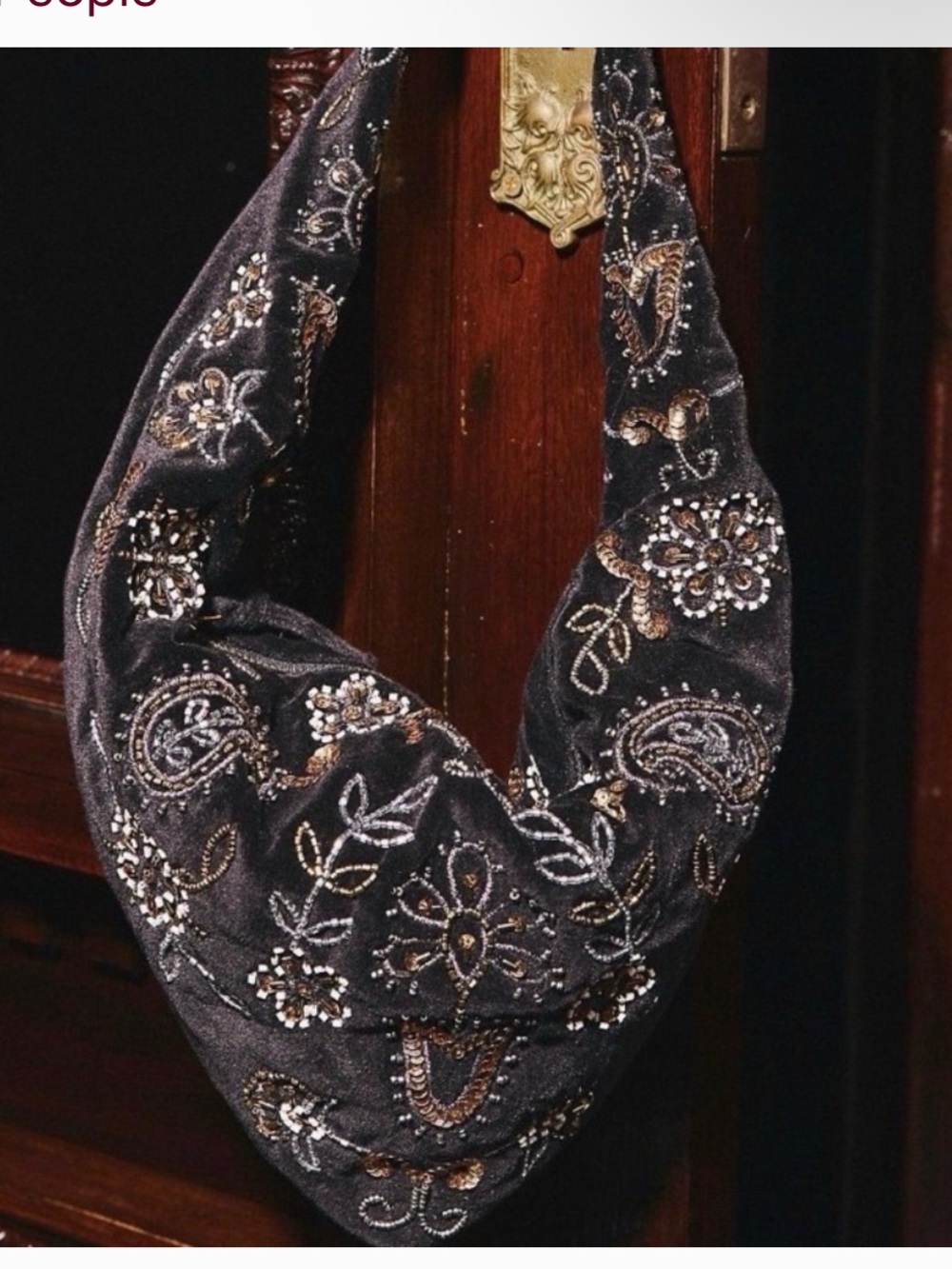 Free People Nashville Nights Velvet Beaded Bag - Picture 7 of 13